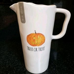 Rae Dunn Halloween Pitcher Trick or Treat NEW